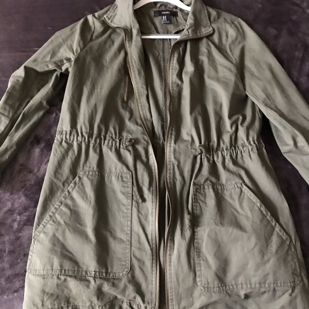 Olive green jacket, never been worn!!